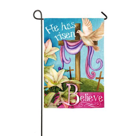 Garden Flags Ideas, Happy Easter Wallpaper, Easter Flags, Happy Easter Greetings, Resurrection Day, He Has Risen, Easter Garden, Easter Wallpaper, Easter Lily