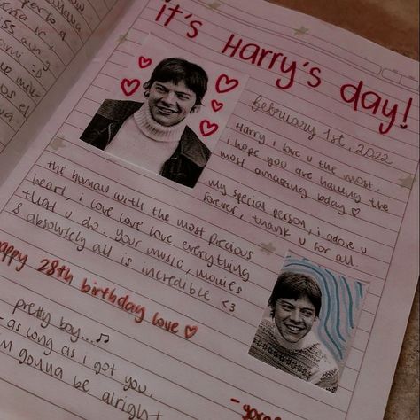 Harry Styles Core Aesthetic, Harry Stylrs, Harry Styles Core, Harry Styles Icon, Aesthetic Harry Styles, Harry Styles Icons, How To Bullet Journal, Perfect Handwriting, Harry Birthday