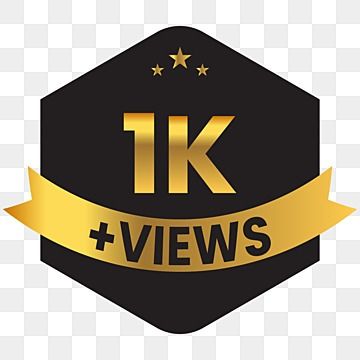 Youtube Views Logo, Music Video Thumbnail Design, 1k Views Logo, 1k Logo, 1 K Followers, D Boss Images, Png Youtube, Followers Social Media, Thumbnail Png