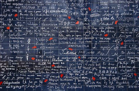 I Love You wall    I love you is written in over three hundred languages.        Monmartre, Paris Honeymoon Photography, Paris Canvas, Sweet Escape, Love Wall, Paris Photos, Free Things To Do, Free Things, Most Romantic, Paris Travel