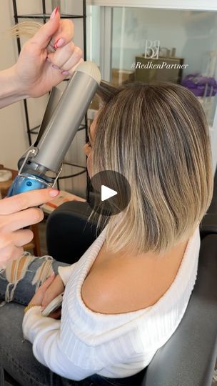 18K views · 1.5K reactions | No Utah curls!!!!!! There’s an art to doing the perfect wave on short hair. We don’t want to give coconut head but we also don’t wanna give Utah curl. 

My go to curling iron is the @babylissproed @babylissprousa 1.5 inch curling iron. It gives the perfect bend without doing too much. 

I ALWAYS finish my styles with the @redken Dry Texture spray. It smells amazing, has the perfect hold and gives so much volume. 

#redkenpartner #redkenpropartner #babylissproed #babylisspro #redken | Melanie Hasson | melaniemhasson · Original audio Wave On Short Hair, 1 5 Inch Curling Iron, Utah Curls, Dry Texture Spray, Coconut Head, Short Hair Waves, Texture Spray, Hair Curls, Texturizing Spray