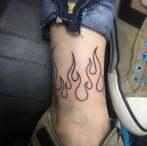 Fire Fighter Tattoos, Koi Fish Drawing, Arm Drawing, Flame Tattoos, Cool Tattoo, Fire Tattoo, B Tattoo, Fish Drawings, Ankle Tattoo