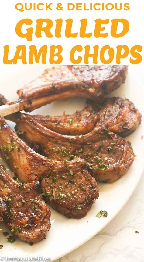 Blackstone Lamb Chops, Grilled Lamb Chops Marinade, Grilled Lamb Recipes, Lamb Chops Marinade, Grilled Lamb Chop Recipes, Baked Lamb Chops, Lamb Chops Recipe, Grilled Lamb Chops, Bbq Pork Ribs