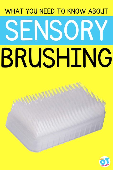 Wilbarger Brushing Protocol, Proprioceptive Input, Sensory Disorder, Deep Pressure, Sensory Input, Sensory Therapy, Sensory Diet, Sensory Rooms, Sensory Tools