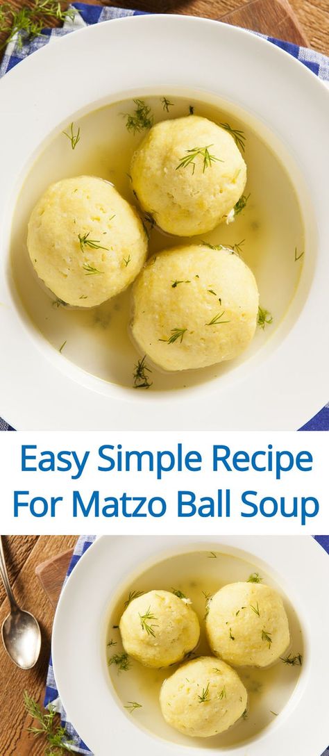 Easy Matzo Ball Soup Recipe - perfect for beginners! (from http://MelanieCooks.com) Easy Matzo Ball Soup Recipe, Matzo Ball Recipe, Matzo Ball Soup Recipe, Matzah Ball Soup, Matzah Ball, Matzo Ball, Jewish Cuisine, Matzo Ball Soup, Matzo Meal