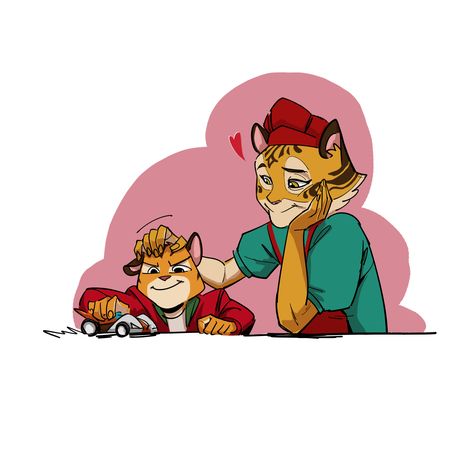 Another photo of lovely moments of Tag and his mom, Lily 💜   Credits to Ajwad and Ainul! Rimba Racer, Character Female, Female Fox, Cartoon Family, Lovely Moments, Family Cartoon, Random Anime, Vault Boy, Concept Art