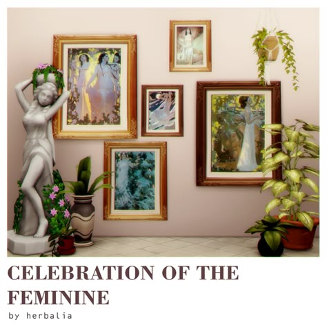 celebration of the feminine paintings | herbalia on Patreon Feminine Paintings, John Watkiss, Los Sims 4 Mods, Sims Packs, Sims 4 Clutter, Sims 4 Mm Cc, Sims 4 Body Mods, Sims 4 Cc Folder, Sims 4 House Design