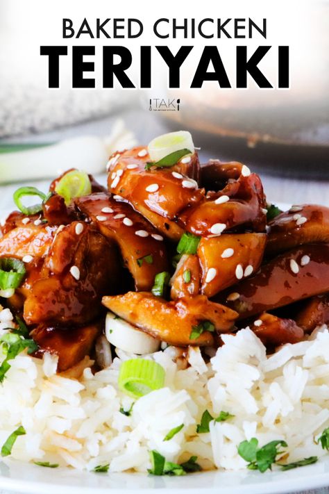 Baked Teriyaki Chicken Thighs, Chicken Thigh Teriyaki, Teriyaki Chicken Thighs, Chicken Thighs In Oven, Baked Teriyaki Chicken, Teriyaki Recipe, Chicken Thighs Recipe, Chicken Teriyaki Recipe, Thighs Recipe