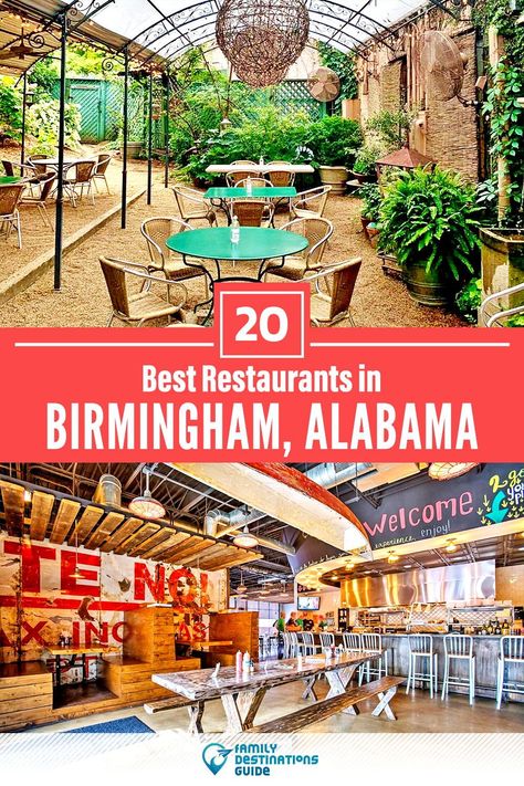 Want to see the best restaurants in Birmingham, AL? We’re FamilyDestinationsGuide, and we’re here to help: From incredible brunch spots and amazing places to eat dinner, to local foodie spots and hidden gems, discover the BEST Birmingham restaurants - so you get memories that last a lifetime! #birmingham #birminghamrestaurants #restaurantsinbirmingham #bestrestaurantsinbirmingham #placestoeatbirmingham Places To Eat In Birmingham Alabama, Birmingham Alabama Restaurants, Alabama Restaurants, Birmingham Restaurants, Birmingham Airport, Alabama Vacation, London Itinerary, Brunch Places, Cool Restaurant