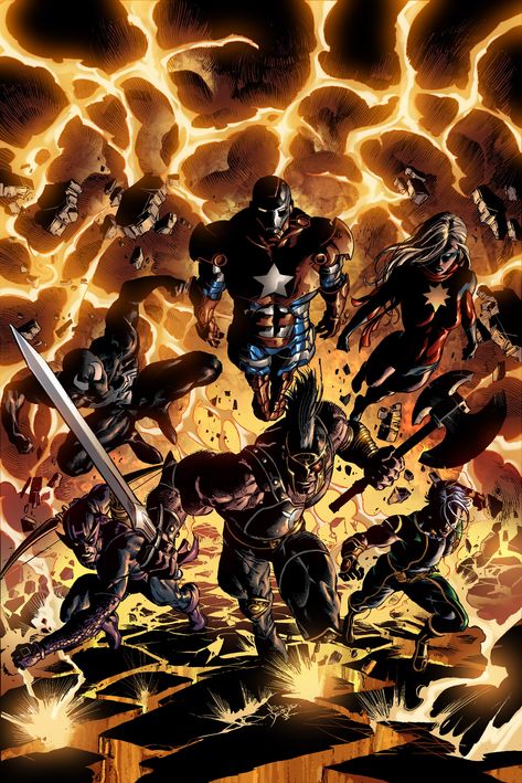 Dark Avengers 2 Dark Avengers, Mike Deodato, Avengers 2, Comic Book Collection, Jr Art, Avengers Comics, Marvel Villains, New Avengers, Marvel Comic Universe