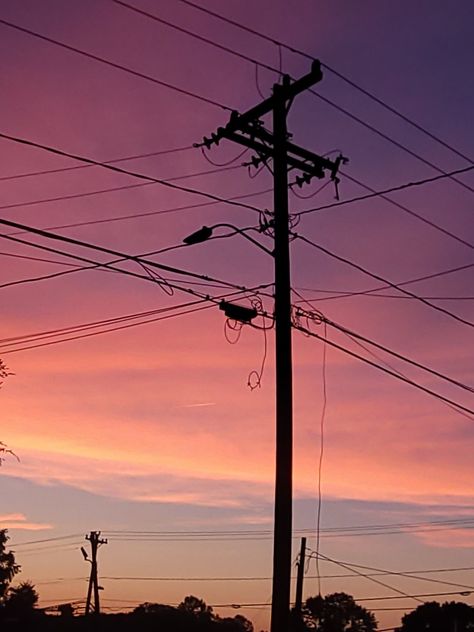 #sunset#sky#pink#purple#orange#powerlines#city Unedited Photos, Photo Prompts, Art Inspo, To Share, Collage, Drawings, Quick Saves, Art