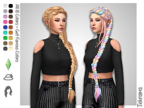 Long intricate hair with decorative pearls. Inspired by Nadia from The Arcana game.  Found in TSR Category 'Sims 4 Sets' Ts4 Mods, Sims 4 Anime, The Arcana, Pelo Sims, Extra Long Hair, Sims 4 Mm Cc, Sims 4 Game Mods, Sims 4 Cc Folder, Sims 4 Mm