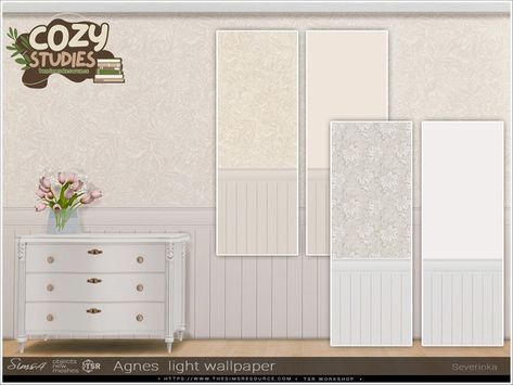 Sims4 Cc Wallpaper, The Sims Cc, Cc Wallpaper, Warm Color Schemes, Light Wallpaper, 4 Wallpaper, Wallpaper White, Lit Wallpaper, Animal Skin