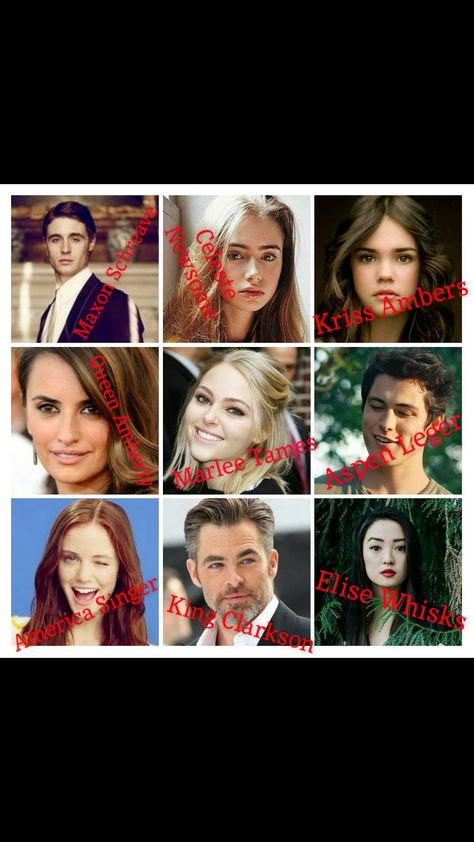 King Clarkson The Selection, Marlee Tames, Chelsea Zhang, Aspen Leger, Wolfgang Novogratz, Max Irons, Maxon Schreave, The Selection Series, Selection Series