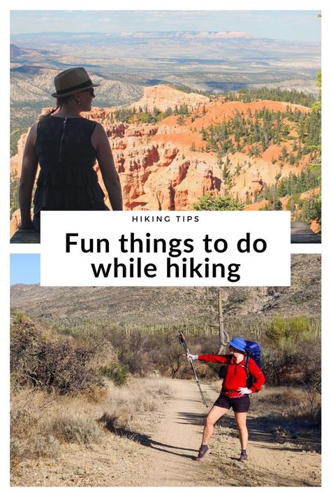 Two pics: woman sitting on a bench enjoying a beautiful landscape and a woman on a hiking trial posing as a cactus. What Is A Bird, Beautiful Hikes, Thru Hiking, Hiking Tips, Geocaching, Enjoy Nature, Ways To Relax, Hiking Gear, Day Hike