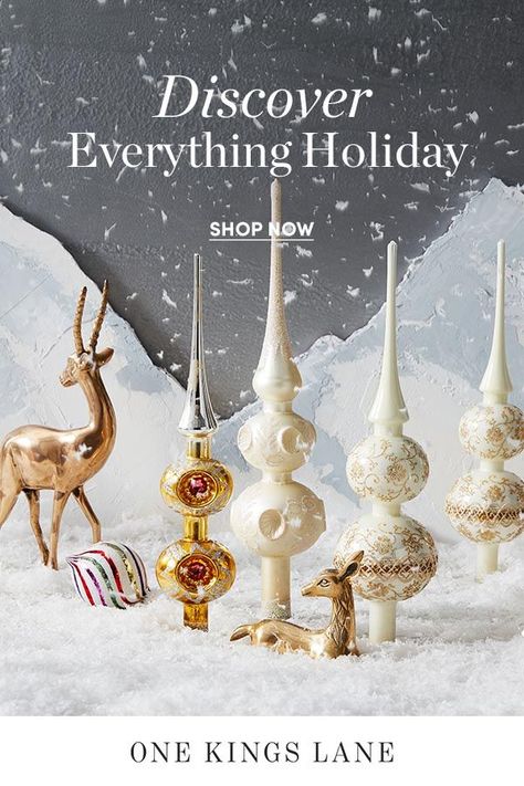 Discover everything you need—decor, entertaining essentials, gifts—for a magical holiday season at One Kings Lane. Dashing Diva, Holiday Campaign, Outdoor Furniture Decor, Christmas Blessings, Entertaining Essentials, Rustic Holiday, Topiaries, Christmas Display, Christmas Crafts Decorations