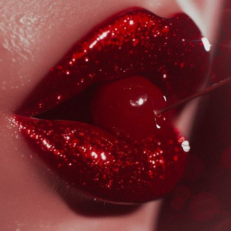 Dark Cherry Lips, Red Lip Aesthetic, Eden Aesthetic, Cherry Red Lips, Sabrina Core, Olivia Core, Hate Valentines Day, Red Birthday Party, Collage Pics