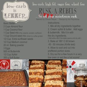 Rusk Recipe, Banting Recipes, Sweet Recipe, Lchf Recipes, Low Carb Baking, High Carb, Low Carb Bread, Low Carb High Fat, Low Carb Desserts