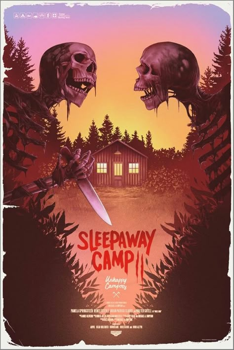 Sleepaway Camp 2 Sleepaway Camp, Retro Posters, Camping Aesthetic, 80s Horror, Horror Movie Icons, Horror Artwork, Best Horror Movies, Horror Posters, Retro Horror