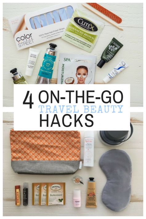 4 On-The-Go Travel Beauty Hacks – Lighten up you morning routine while traveling with these four travel beauty hacks. Spend less time getting ready and more time having adventures! | thetravelbite.com | #TravelTips #PackingTips #CarryOn #Beauty #MakeUp Travel Beauty Hacks, America Trip, My Morning Routine, Good Genes, Travel Pack, Best Spa, Croatia Travel, Packing Tips For Travel, Nail Polish Remover