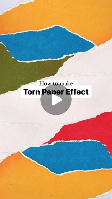 LEEDIA on Instagram: "Here’s how made this torn paper effect in Illustrator, paper texture added in Photoshop. ✌🏼 . Hope this helps! . . #howto #design #graphicdesign #designtool #designtutorial #designtips #illustrator #photoshop" Paper Torn Effect, Ripped Paper Design, Torn Paper Design, Paper Texture Photoshop, Torn Paper Texture, Torn Paper Effect, Torn Paper Collage, Paper Effect, Ripped Paper