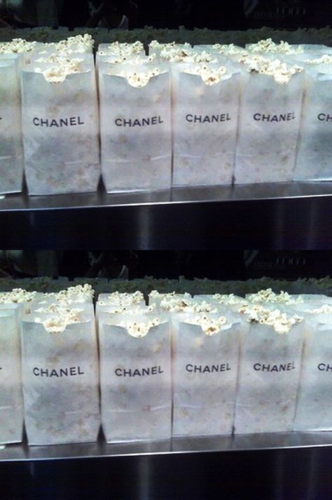 The Chanel popcorn bags Boujee Aesthetic, Classy Aesthetic, Launch Event, Beige Aesthetic, Pop Up Store, White Aesthetic, Experiential, Aesthetic Food, Wall Collage