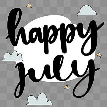 happy,july,month,lettering,typography,hand clipart,happy clipart,july clipart,vector clipart Happy July Month, July Calligraphy, Hand Lettering Months, June Illustration Month, Month Lettering, July Typography, June Clipart Month Of, Happy Clipart, July Month