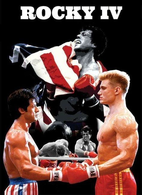 Rocky IV (1985) Rocky Stallone, Rocky Sylvester Stallone, Rocky Balboa Movie, Rocky Balboa Poster, Stallone Movies, Rocky Poster, Rocky Film, Apollo Creed, Action Movie Stars