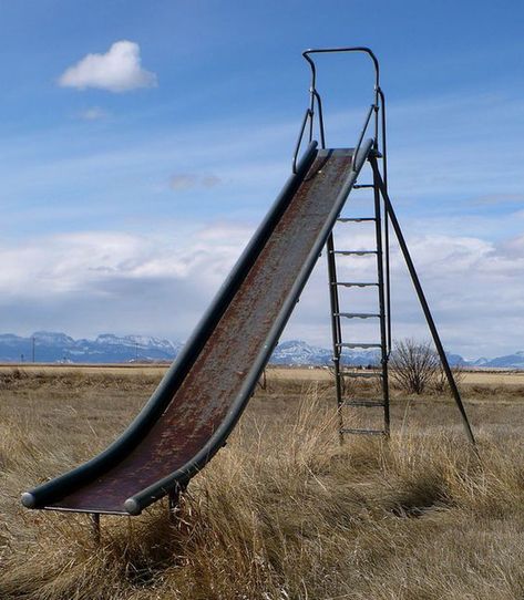 Abandoned Playground, Old Playground, See Saws, Playground Slides, Plastic Playground, Apocalypse Landscape, Abandoned School, Playground Slide, Beautiful Decay