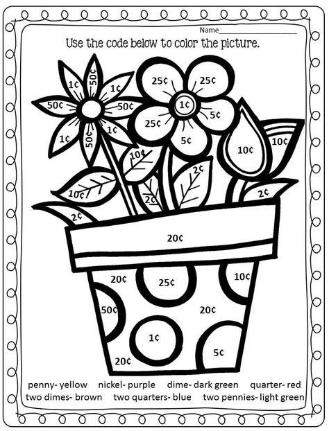 Addition Color by Number Coloring Pages Ryan Sullivan, Addition Coloring Worksheet, Coloring Worksheets For Kindergarten, Math Coloring Worksheets, Color By Number Printable, Spring Math, Addition Worksheets, Math Coloring, Second Grade Math