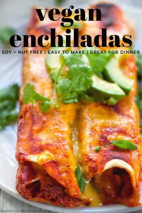 Black Bean Potato, Corn Enchiladas, Enchiladas Recipes, Tortilla Recipes, Vegan Enchiladas, Homemade Enchilada Sauce, Vegan Mexican Recipes, Vegan Cheddar, Diner Recept