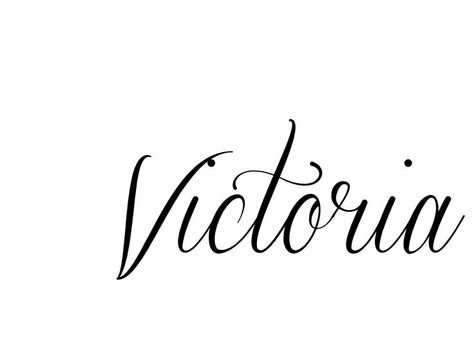 Victoria Wallpaper, Victoria Tattoo, Victoria Name, Victorian Fonts, Clean Font, Bible Tattoos, Decorative Fonts, Tattoos With Kids Names, Tattoo Name