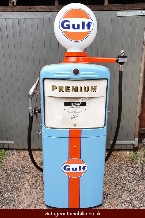 Gulf Racing Colours, Gulf Livery, Gas Delivery, Gulf Oil, Man Garage, Old Gas Pumps, Gulf Racing, Vintage Gas Pumps, Primitive Wood Crafts