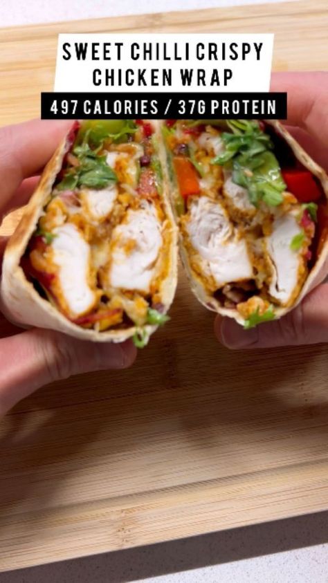 Chip Chicken Tenders, Chip Chicken, Crispy Chicken Wraps, Sweet Chilli Chicken, Chicken Wrap Recipes, Chicken Wrap, Chilli Chicken, Tortilla Wraps, Sweet Chilli