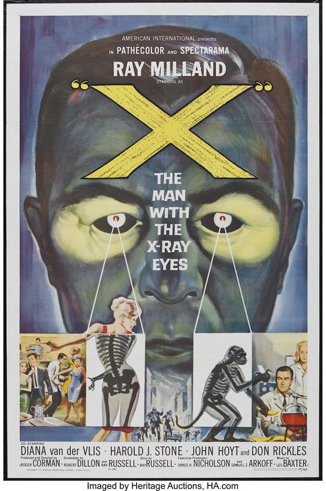 Classic Movie Posters Art, Posters Harry Potter, Retro Film Posters, Eye Movie, Roger Corman, Retro Film, Classic Movie Posters, Horror Posters, Science Fiction Film