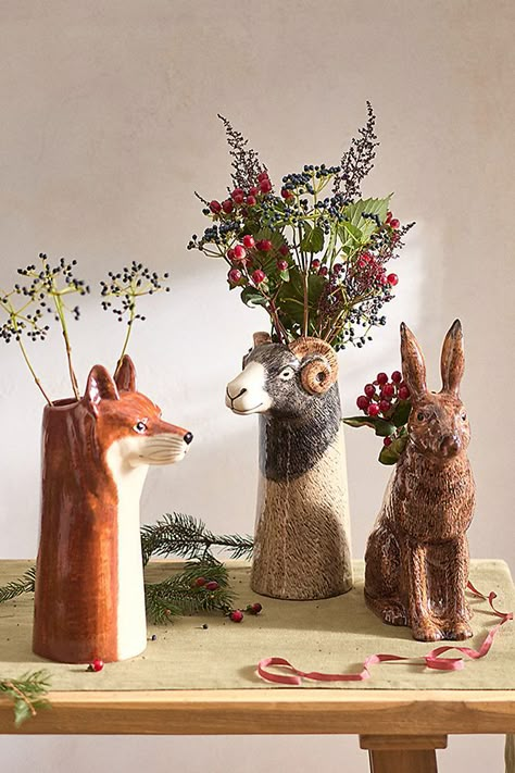 Shop the Quail Ceramics Swaledale Vase and more at Terrain today. Read customer reviews, discover product details and more. Pitcher Ideas, Cute Clay Ideas, Slab Built Pottery, Ceramic Board, Quail Ceramics, Small Ceramics, Ceramic Pottery Art, Clay Sculpture Art, Woodland Christmas Decor