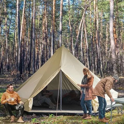 Ready for an epic family camping trip? Our 10-Person Yurt Tent is your new home in the wild! With a spacious 16' x 16' x 10' interior, everyone gets room to breathe, laugh, and make memories. Comfort meets adventure—time to explore! . . Shop Now At: https://www.pathtothewild.com/product-page/10-person-yurt-tent-with-spacious-interior-for-family-camping-16-x-16-x-10 . . #FamilyCamping #YurtTent #OutdoorLiving #CampingLife #TentCamping #Glamping #AdventureTime #NatureLovers #CampingVibes #Campi... Canvas Wall Tent, 10 Person Tent, Yurt Camping, Yurt Tent, Wall Tent, Tent Fabric, Hunting Camp, Canvas Tent, Hiking Tent