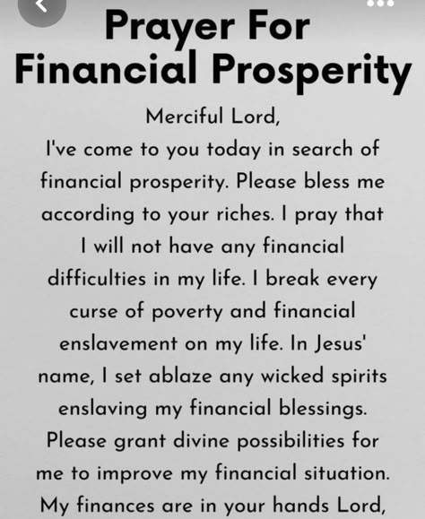 Prayer For Abundance, Strong Prayers, Prayer For Finances, Business Prayer, Prayer For Prosperity, Financial Breakthrough, Financial Prayers, Financial Blessings, Money Prayer