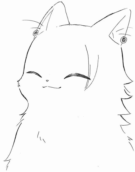 Cat Getou Suguru, Getou Chibi, Cat Chibi Drawing, Cat Cute Drawing, Cat Drawing Cute, Cat Manga, Chibi Cat, Cute Cat Drawing, Cat Anime