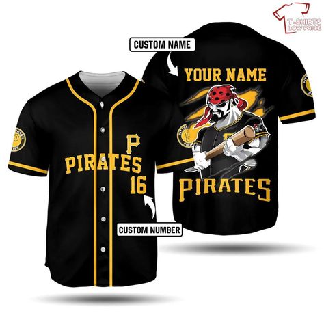 MLB Pittsburgh Pirates Pirate Mascot Personalized Baseball Jersey Check more at https://tshirtslowprice.com/product/mlb-pittsburgh-pirates-pirate-mascot-personalized-baseball-jersey/ Sports Costume Ideas, Sports Costume, Personalized Baseballs, Pittsburgh Pirates, National Guard, Sport Football, Tailored Shirts, Baseball Jersey, Baseball Jerseys