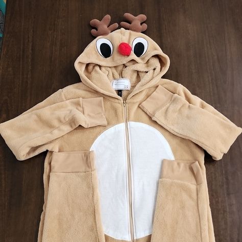 Rudolph Reindeer Christmas Onesie Adult Reindeer Onesie, Rudolph Reindeer, Christmas Onesie, Reindeer Christmas, Christmas Reindeer, My Wardrobe, Reindeer, Reno, Onesies