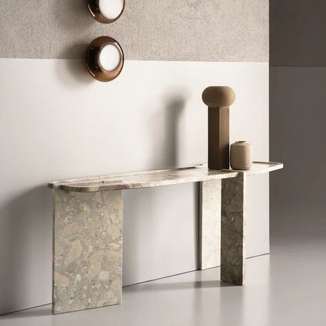 巴克斯特 | 伦敦独白 Stone Console, Christophe Delcourt, Marble Console Table, Console Furniture, Dining Table Sale, Marble Console, Hand Loomed Rug, Divider Screen, Plain Rugs