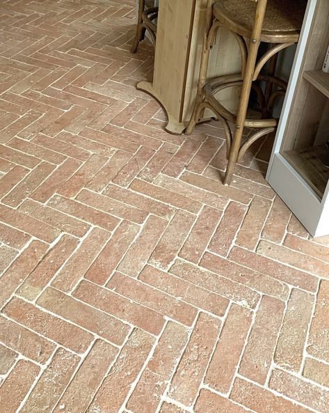 Saint Martin Pale Terracotta Parquet Tiles 7.5 x 30.5 x 2cm - Baked Earth Modern Country Living Room, Terracotta Tile Floor, Pale Terracotta, Terracotta Flooring, Parquet Tiles, Terracotta Floor Tiles, Brick Living Room, Terracotta Floor, Tile Accessories