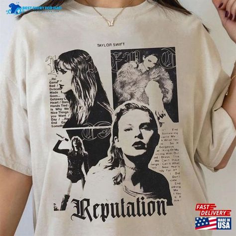 Taylor Swift Reputation T-Shirt Sweatshirt Classic Check more at https://bestshirtfordad.com/product/taylor-swift-reputation-t-shirt-sweatshirt-classic/ Reputation Taylor Swift, Taylor Swift Reputation, Taylor Swift Shirts, Lyric Poster, Bestie Gifts, Birthday Wishlist, Eras Tour, Shirts With Sayings, Hoodie Sweatshirt