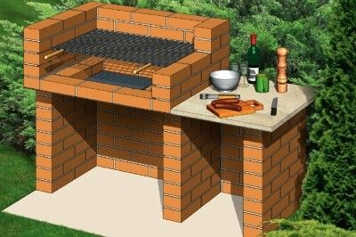 Outdoor Grill Diy, Backyard Grill Ideas, Diy Barbecue, Brick Bbq, Outdoor Barbeque, Side Yards, Backyard Grilling, Have Inspiration, Brick Patios