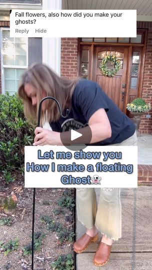 6.2K views · 722 reactions | Ghost Tutorial. You wanted to know how  I made this simple DIY floating ghosts. I’m happy to share how simple it was! It took a few minutes and just a couple of essentials. 
👻Comment “floating ghost” for all the links! 
…….
#floatingghost #ghost #diyghost #ghostdecor #halloweendiy #halloweendiydecor | ✨Kara✨ l Home Decor | Fred Killah · it's alive ! How To Make Ghosts, Floating Ghost, Ghost Tutorial, Floating Ghosts, Flying Ghost, Dollar Tree Halloween, Ghost Diy, Halloween Window, Ghost Decoration