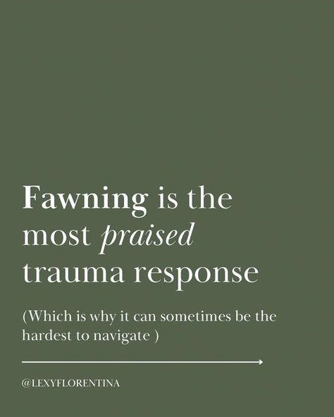 Lexy Florentina Borja | Somatic Experiencing on Instagram: "The fawn response is deeply embedded in our society because it is the most praised and accepted response   To always be smiling, to always be happy, to always be easy going, to always be agreeable, to always be nice, to never have preferences.   This is highly praised in our culture - especially for women.   And we learn this early on when we’re forced to sit still and we’re graded for our ability to be contained with a smile on our face all day long at school.   So it makes sense that it’s so damn hard to step out of this response. I know it is for me.   Working with our impulse to fawn begins with attuning to the glimmer or spark of desire, resistance, preference or impulse for something other than saying “yes” when we we want t Healing Fawn Response, Fawning Response, Fawn Response, Somatic Experiencing, Always Be Happy, I Know It, Easy Going, Make Sense, Always Be