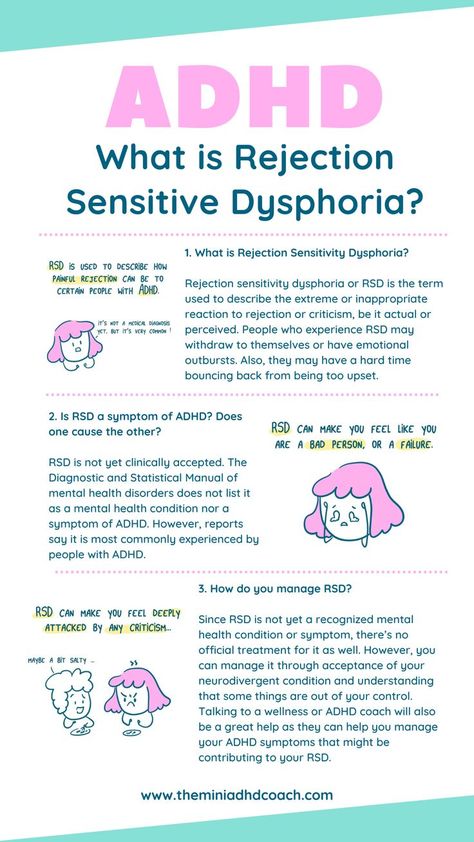 ADHD and RSD: FAQs (Frequently Asked Questions). Coping With Rejection Sensitivity, Rsd Coping, Rejection Sensitivity Disorder, Rejection Dysphoria, Rsd Symptoms, Rsd Quotes, Add In Women, Rejection Sensitivity, Rejection Sensitive Dysphoria