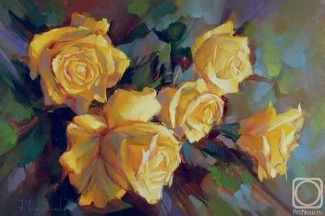 Paintings Flowers, Floral Art Paintings, Acrylic Flower Painting, Rose Oil Painting, Realistic Oil Painting, Painting Art Lesson, Watercolor Flowers Paintings, Plein Air Paintings, Rose Art