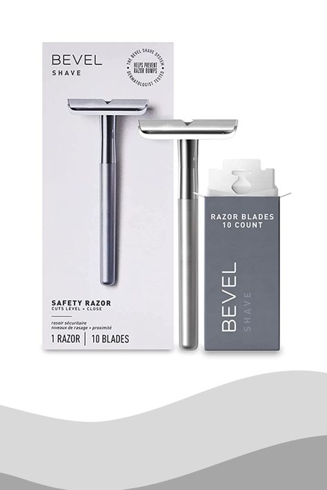 - LUXURY SAFETY RAZOR - This razor is re-engineered to help prevent razor bumps and irritation using double edge razor blades and a generously weighted handle - PERFECT GIFT FOR MEN - The Bevel Safety Razor makes for the perfect mens gift for your father, husband, son, or friend, for any holiday - WORKS WITH COARSE HAIR - The single blade effortlessly cuts at skin level to prevent and reduce bumps, irritation, and ingrown hairs for coarse/curly hair Coarse Curly Hair, Prevent Razor Bumps, Single Blade Razor, Safety Razor Shaving, Pre Shave Oil, Silver Packaging, Razor Bumps, Ingrown Hairs, Shaving Razor